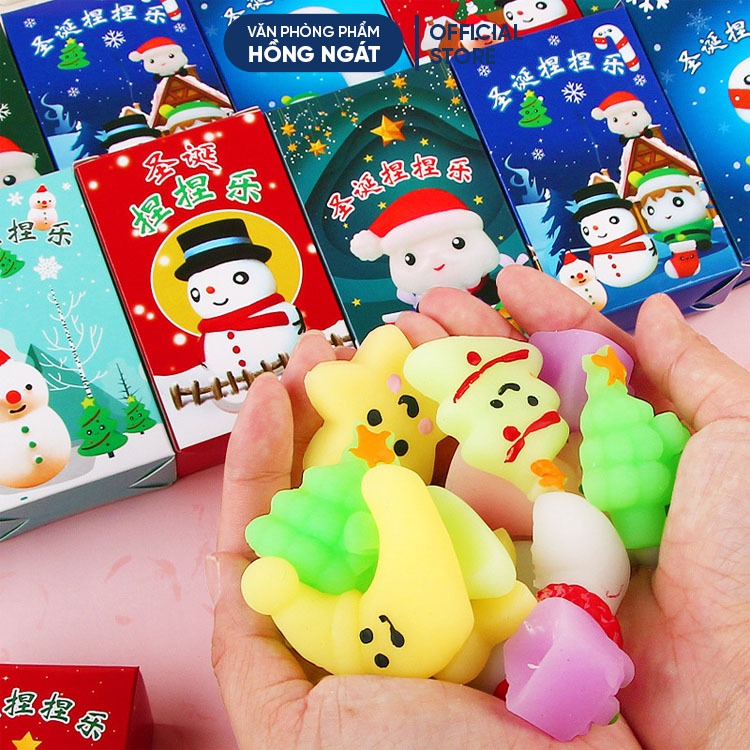 Đồ chơi squishy mochi Giáng Sinh cute dễ thương bóp nắn giúp xả stress làm quà tặng học sinh mùa Noel N082