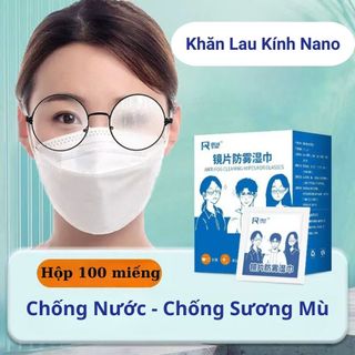 Khăn Lau Kính Nano Tấm Thị, Giấy Lau Kính Đa Năng Chống Nước Chống Sương Mù Lau Mọi Bề Mặt Kính