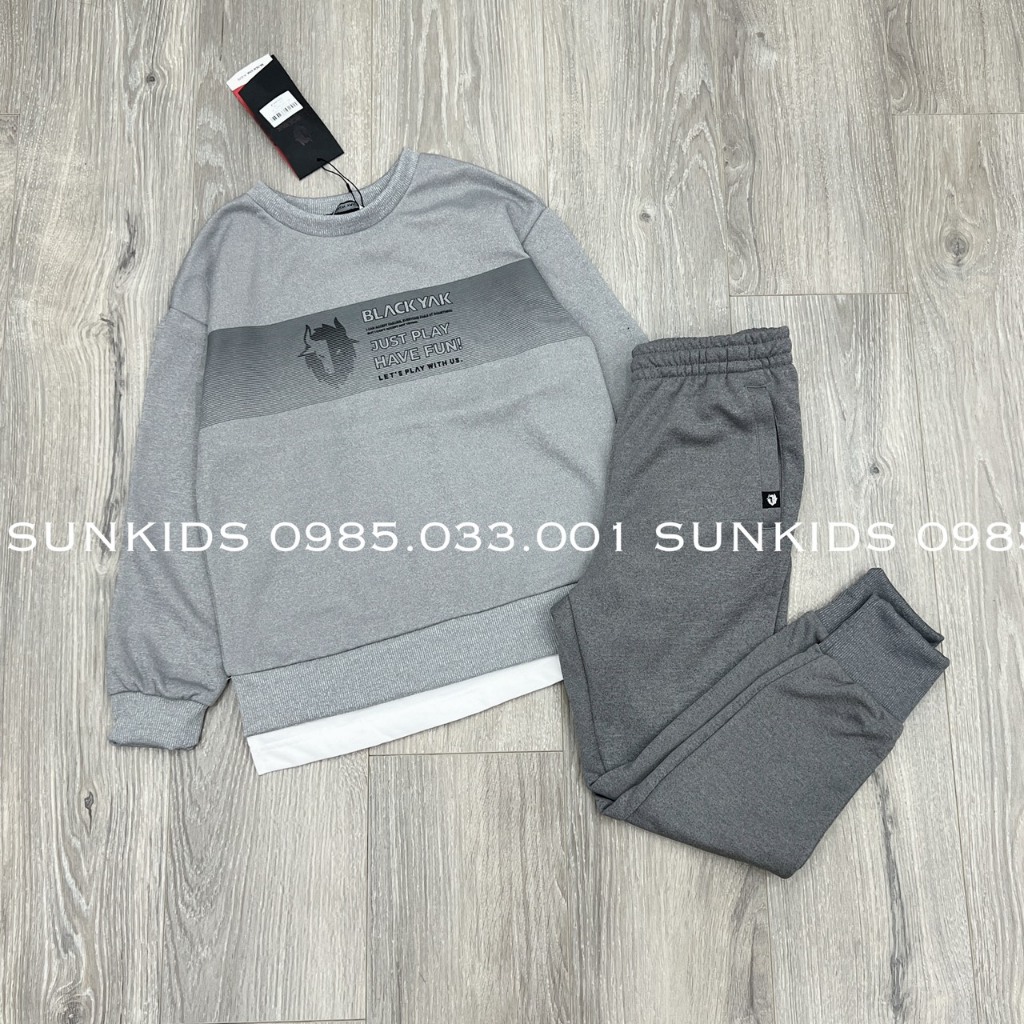 Bộ nỉ bé trai Black Yak xuất hàn