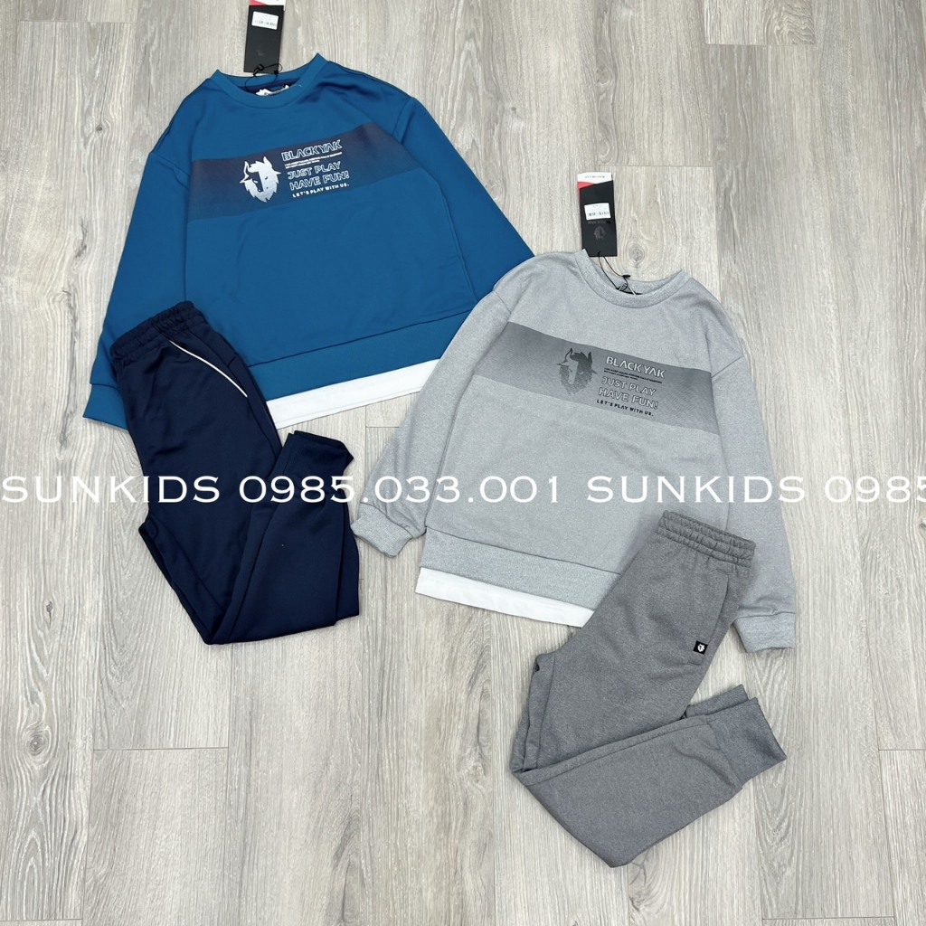 Bộ nỉ bé trai Black Yak xuất hàn