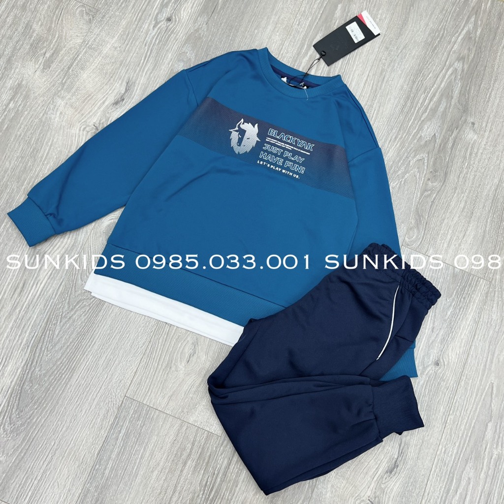 Bộ nỉ bé trai Black Yak xuất hàn