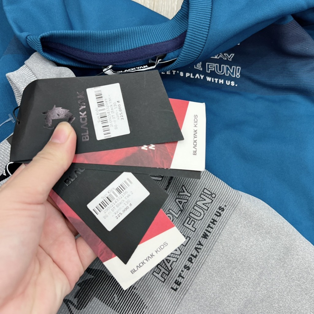 Bộ nỉ bé trai Black Yak xuất hàn