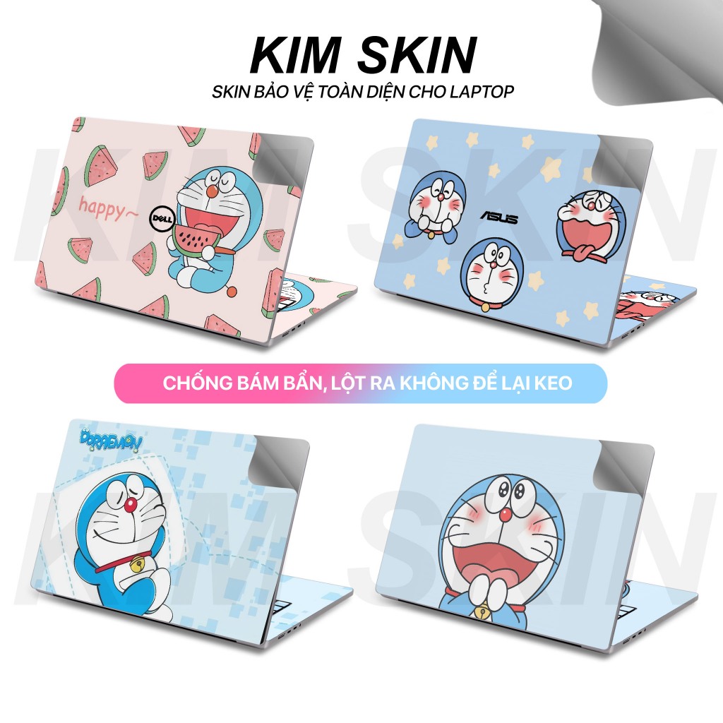 Miếng Dán Skin Laptop 12 mẫu DOREMON - Skin Dành Cho Tất Cả Các Dòng Laptop