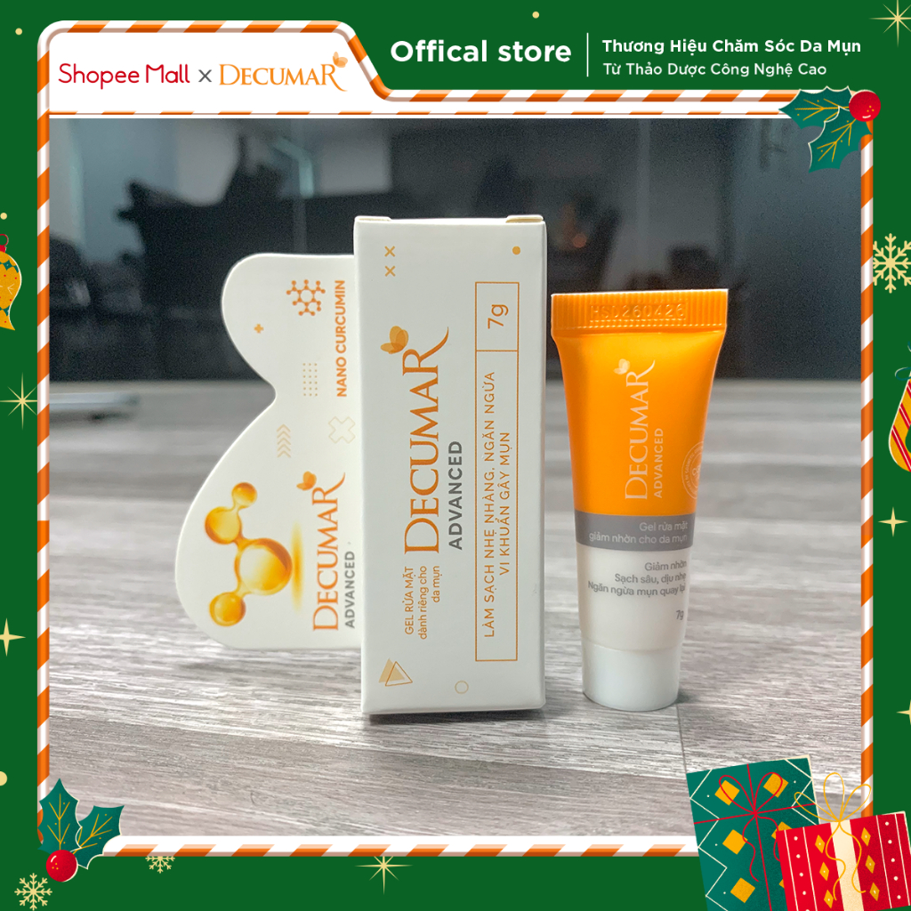 Gel rửa mặt Decumar Advance MINI SIZE 7g