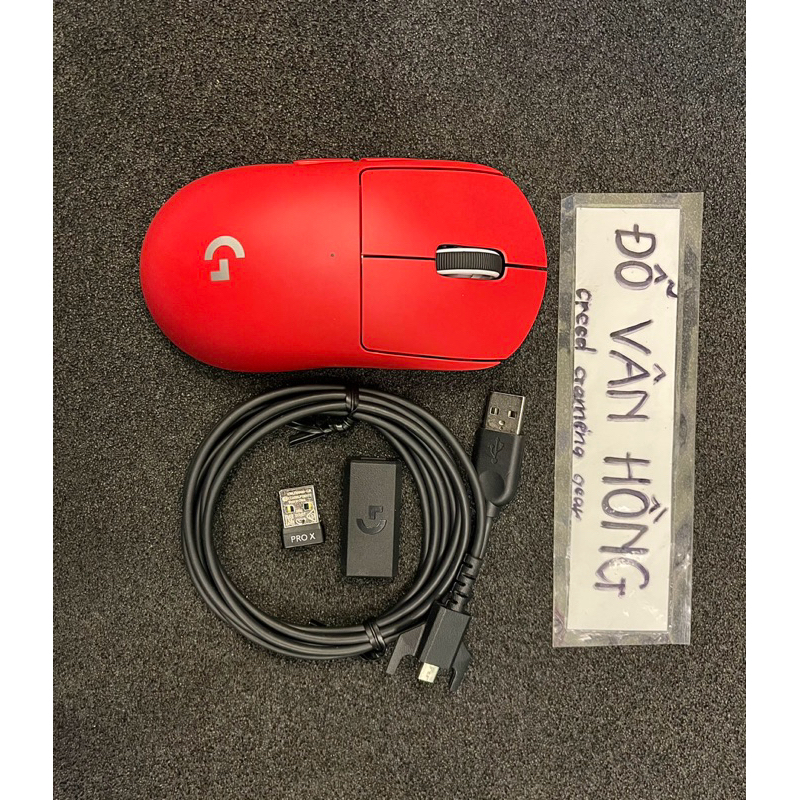 Chuột không dây Gaming Logitech G Pro X Superlight màu đỏ, hồng