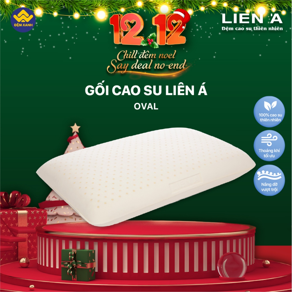 Gối cao su Liên Á Oval