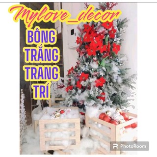 Bông trắng trang trí cây thông,làm tuyết ,bông trắng nhồi thú bông,búp bê handmae