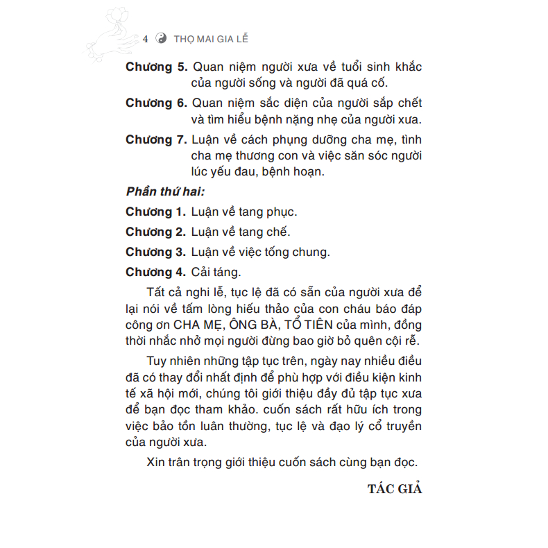 Sách - Thọ mai gia lễ