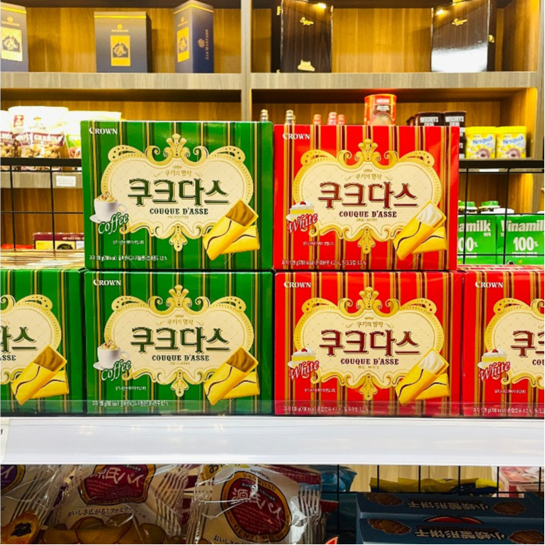 Bánh Quy Kẹp Vị Cà Phê/ Vani 128gr Hàn Quốc Couque Dasse