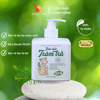 Sữa tắm gội organic tinh chất tràm trà Maloby phòng cảm cúm, ho