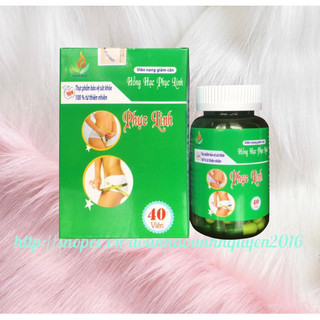GIẢM CÂN HỒNG HẠC PHỤC LINH - Lọ 40 Viên -  Giúp Tăng Cường Tiêu Hao Năng Lượng, Giảm Mỡ Dư Thừa