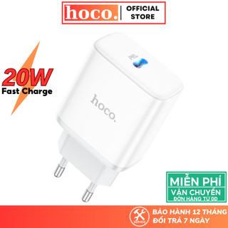 Củ sạc Hoco Sạc nhanh 20W cho các dòng máy tính bảng điện thoại lP X Xsm 11 12 13 14 Pro max
