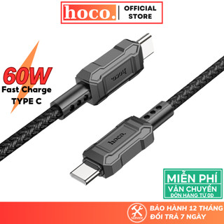 Cáp sạc nhanh Type C Hoco Dây dù hỗ trợ sạc nhanh 60W thiết kế chống gãy cho android samsung xiaomi