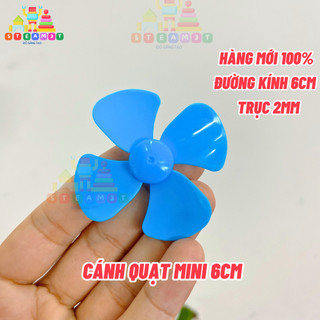 Cánh quạt mini 6cm, Cánh quạt 4 cánh đường kính 60mm, trục 2mm
