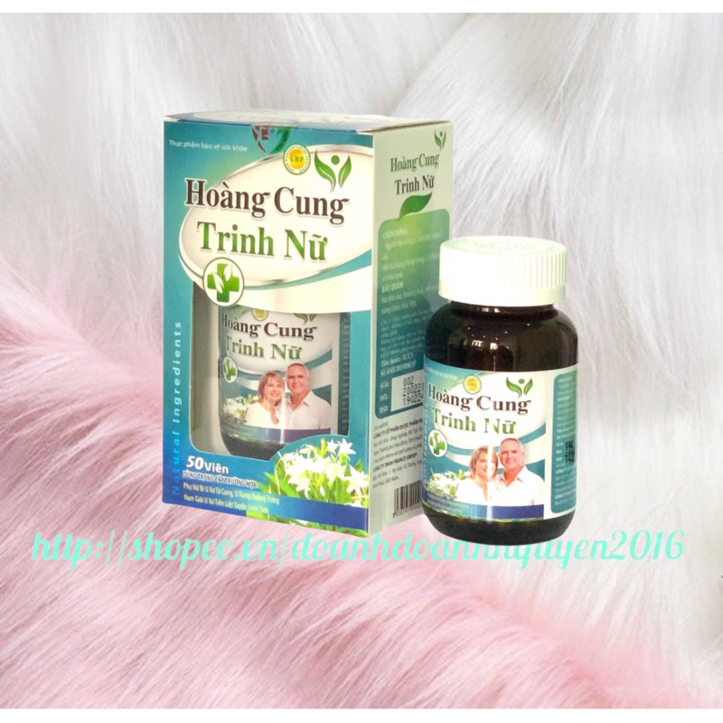 HOÀNG CUNG TRINH NỮ - Hộp 50 Viên - Phụ Nữ Bị U Nang , U Xơ Tử Cung, Nam giới U Xơ Tiền Liệt Tuyến