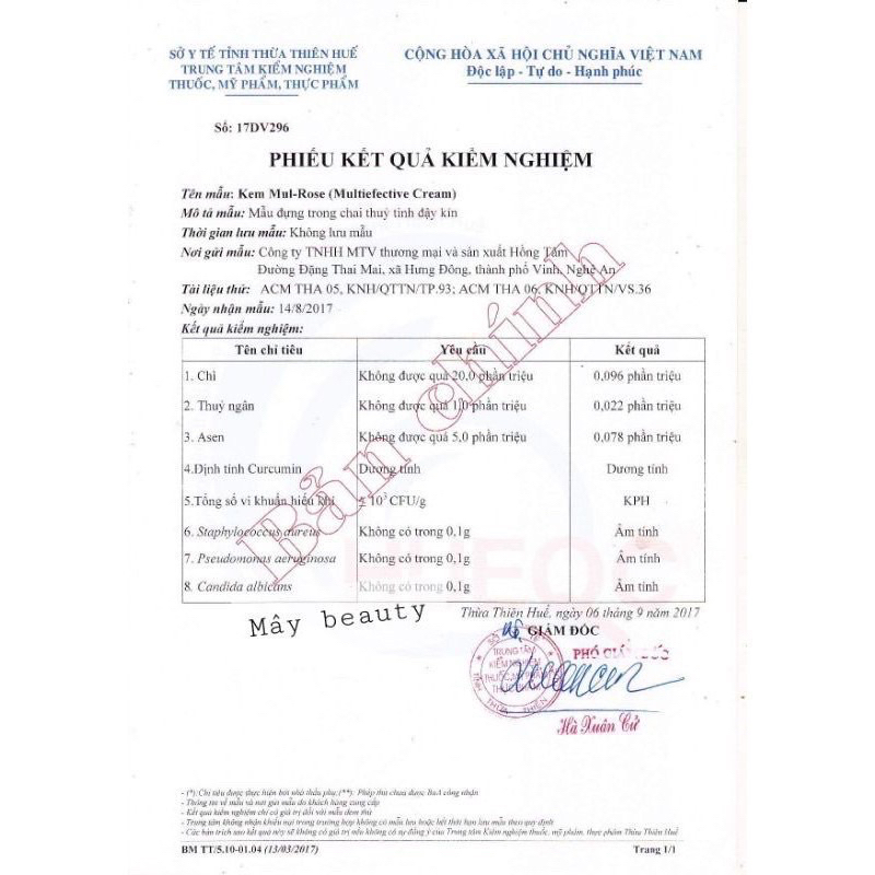 Kem Bôi Ngoài Da Kem Nghệ Dưỡng Da MuIIRose Hộp 30gr