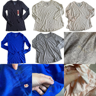 Áo tay dài lỗi màu,dơ,rách như hình
