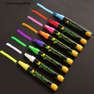 Hộp 8 bút dạ quang viết bảng led, biển quảng cáo, mặt kính