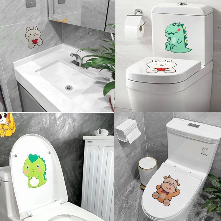 Miếng Dán Khử Mùi Nhà Vệ Sinh. phòng tắm tự dính hình thú đáng yêu