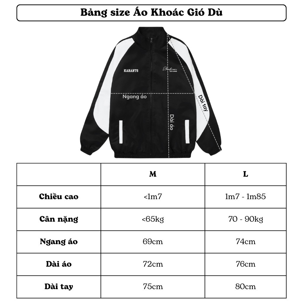 Karants Random Pack version 2.0 Áo Khoác Gió Nam Nữ Karants Ngẫu Nhiên - PK08 JACKET