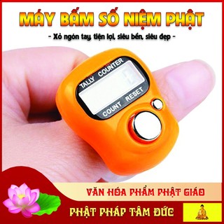 Máy bấm số niệm phật xỏ ngón tay, máy đếm số, máy đếm số niệm phật, tràng hạt điện tử niệm phật kí số mẫu mới - đa sắc m