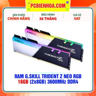 Bộ nhớ máy tính G.Skill TRIDENT Z Neo 16GB (8GBx2) DDR4 3600GHz F43600C18D16GTZN