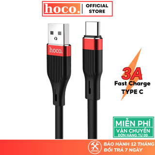 Dây sạc nhanh TypeC Hoco cáp silicone hỗ trợ truyền tải dữ liệu cho các dòng Android samsung xiaomi