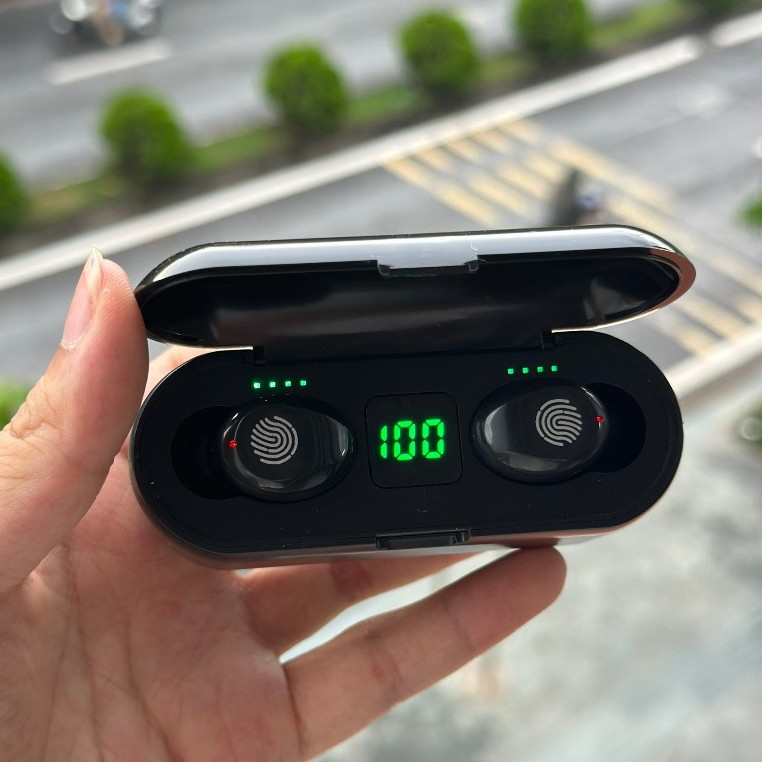 Tai nghe bluetooth không dây mini TWS 5.1 F9 G01 dòng 2023 bản quốc tế cảm ứng chống nước chống ồn lọc âm tốt