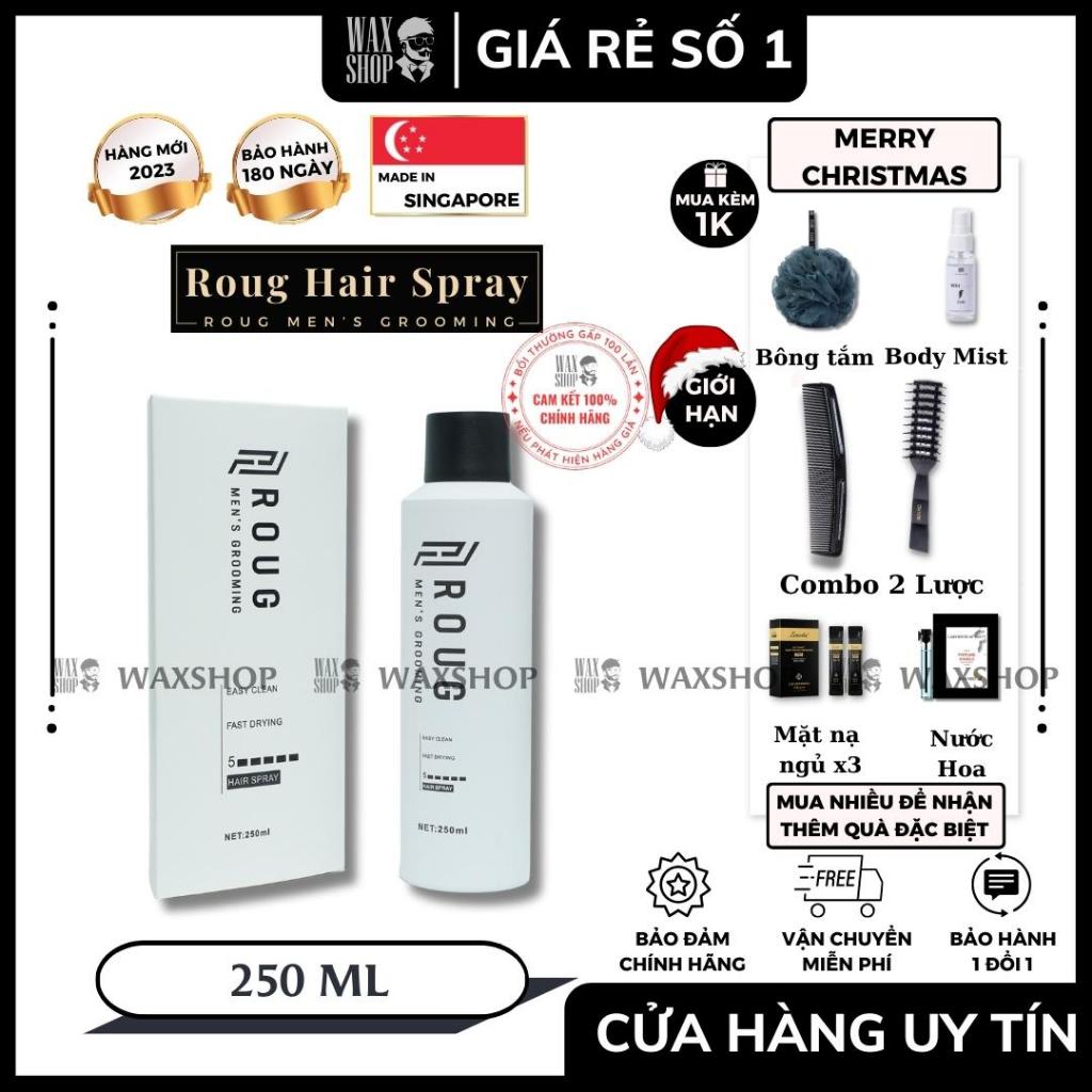 Chai Gôm Xịt Tạo Kiểu Roug Hair Spray - Roug Men' s Grooming - Hàng Chính Hãng - Bảo Hành 180 Ngày - Waxshop