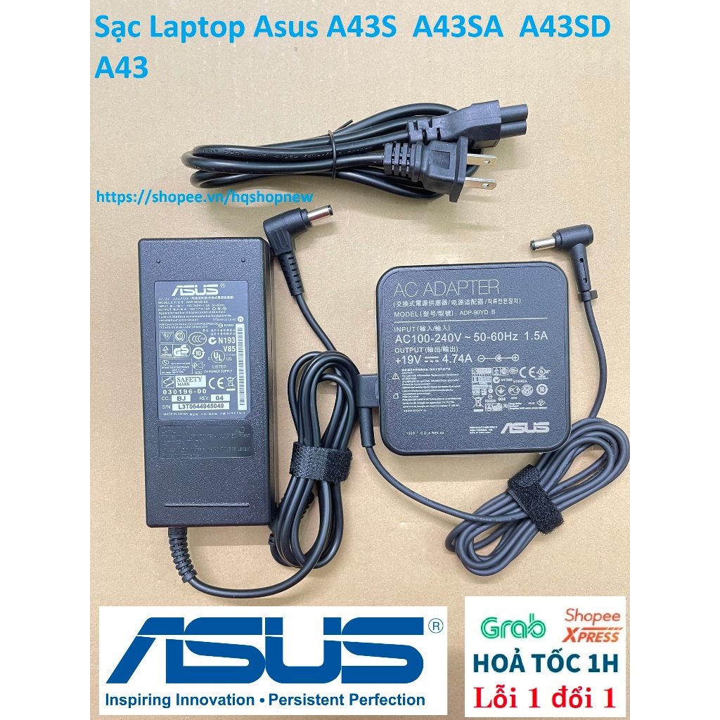 ⚡️[Sạc zin] Sạc Laptop Asus A43S  A43SA  A43SD A43