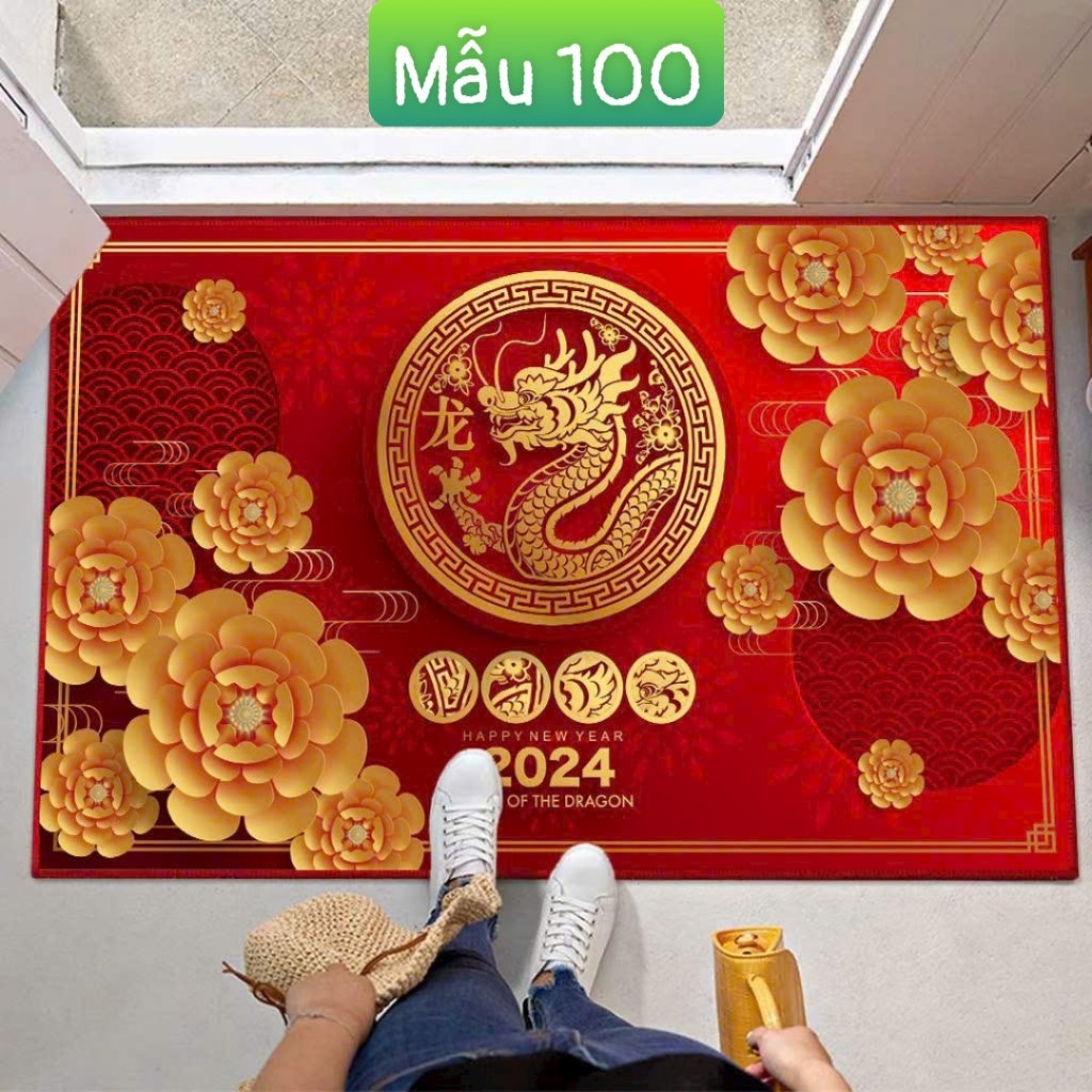 Thảm lau chân nhà Bếp  chùi chân trải sàn hình thú phòng khách phòng tắm 3d chống trượt cao cấp