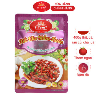 Gia vị xốt kho mắm ruốc Titom gói 70g dạng xốt dùng kho, xào, rim, kho quẹt mắm ruốc