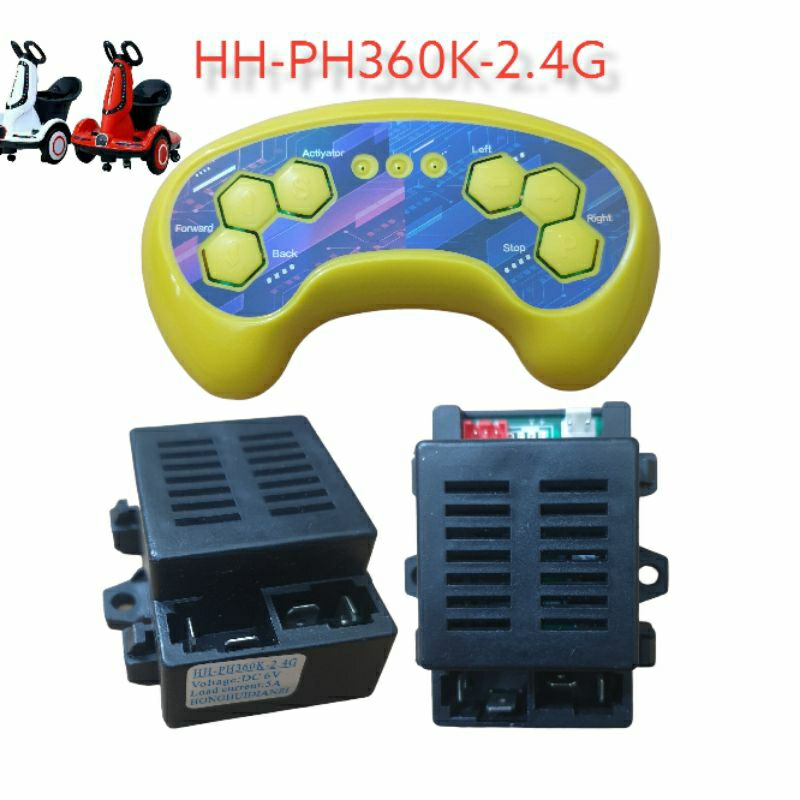 Bộ điều khiển từ xa HH PH360K 6V cho xe điện trẻ em, xe cân bằng xoay 360°