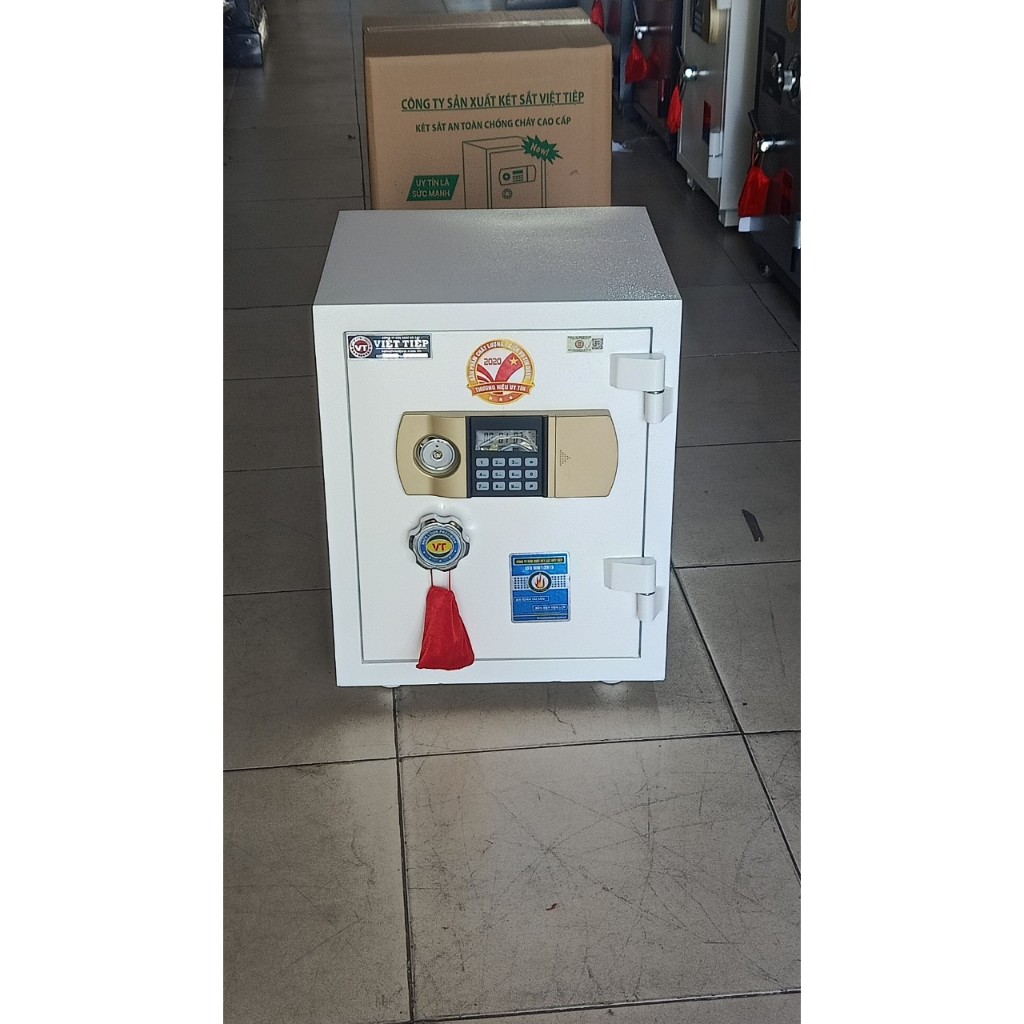 Két Sắt Việt Tiệp VE54 Điện Tử Full trắng  <50KG>