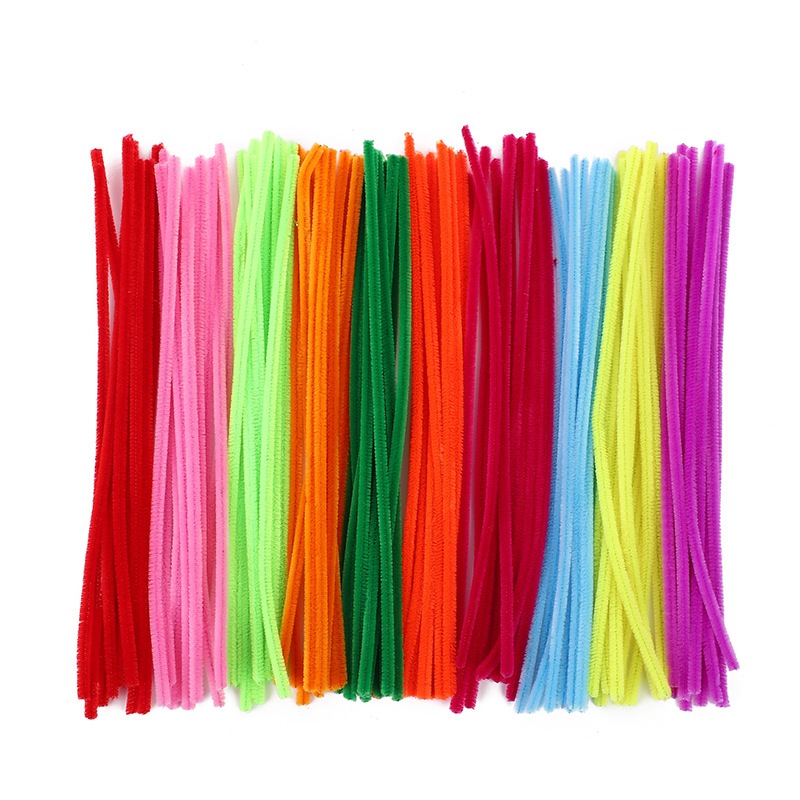 Sỉ 300 sợi dây kẽm nhung làm cây thông noel - Sỉ cành kẽm nhung lông loại 1 nhiều màu dày dặn làm hoa tulip handmade