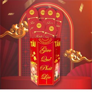 Bao Lì Xì Gieo Quẻ (Hộp Lục Giác 12 Quẻ)