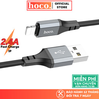 Dây sạc nhanh Hoco sạc nhanh 2.4A cáp silicon siêu bền dành cho các dòng máy lP7 8P X 11 12