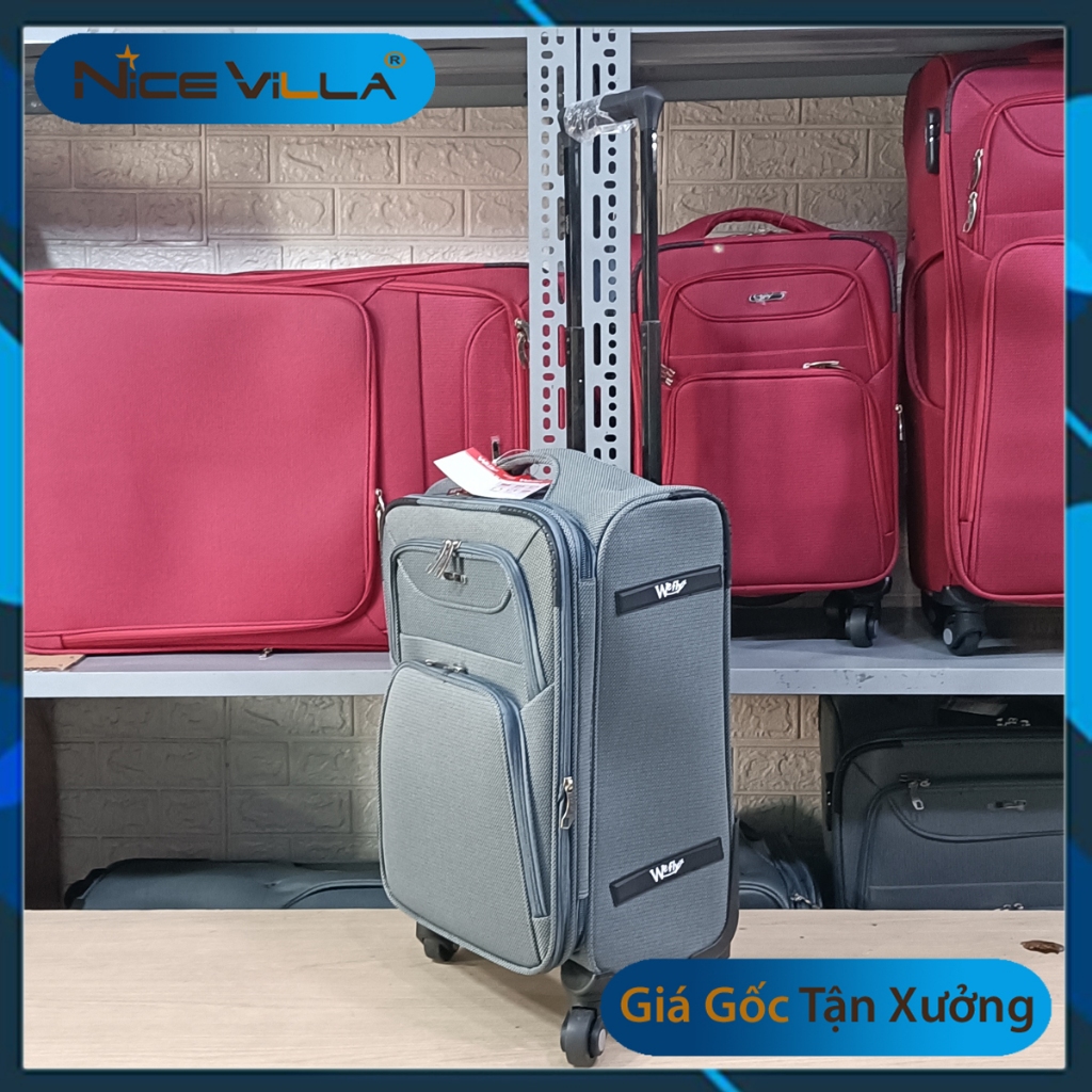 Vali Vải Cao Cấp Mẫu Mới Thời Trang Size 20inch