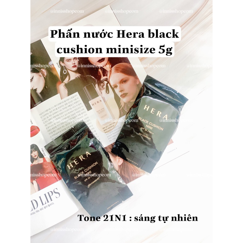 Phấn nước HERA NEW BLACK CUSHION MINI 5g ( màu 21n1)