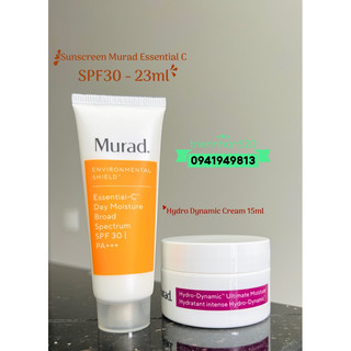 Combo chăm sóc da Murad Hydro-Dynamic™ Ultimate Moisture và kem chống nắng Essential-C Day Moisture SPF 30 +++