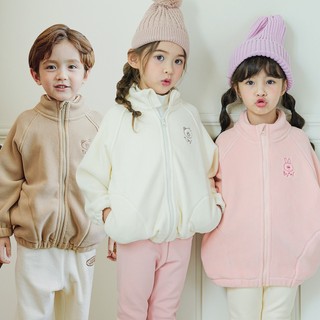Áo khoác nỉ bông Bebezoo kéo khóa cho bé BEC4JP202