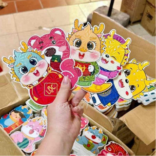 Lẻ 1 cái bao lì xì in rồng chibi siêu hot năm 2024