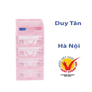 [Mã SKAMLTSM9 giảm 10% đơn 99K] (Hà Nội) Tủ nhựa Duy Tân TOMI Mini 5 tầng (Trắng)