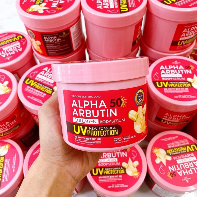 [Chuẩn Thái] Kem Dưỡng Trắng Da Chống Nắng Alpha Arbutin SPF 50+ New UV Cream Protection 500ml