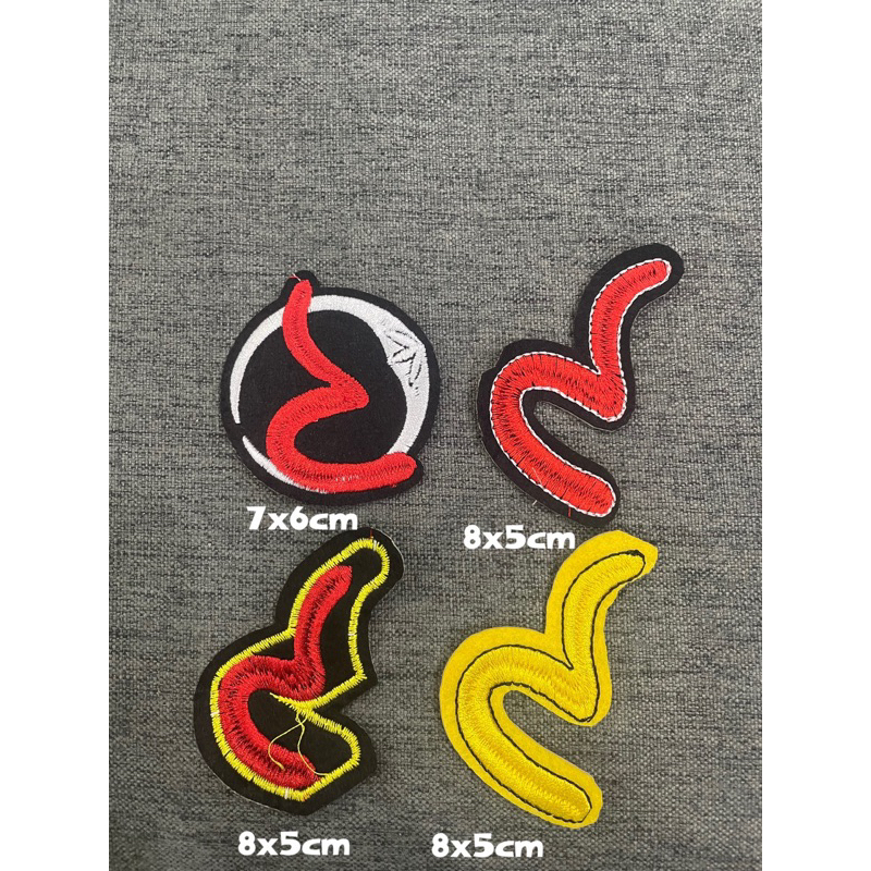 Patch vải ủi nhiệt hình thêu evisu