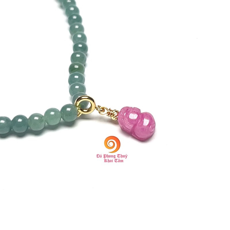 charm tỳ hưu ruby mix vòng tay