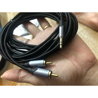 Dây kết nối âm thanh 3.5 ra 2 av hoa sen,loa amly