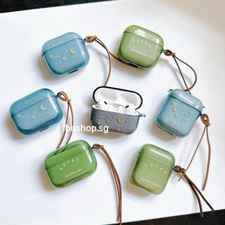 Vỏ Ốp Bảo Vệ Hộp Tai Nghe Case Airpods 2, Pro, 3, Pro 2 2022 Trong Suốt Màu In Hình TPU Kèm Dây Xỏ
