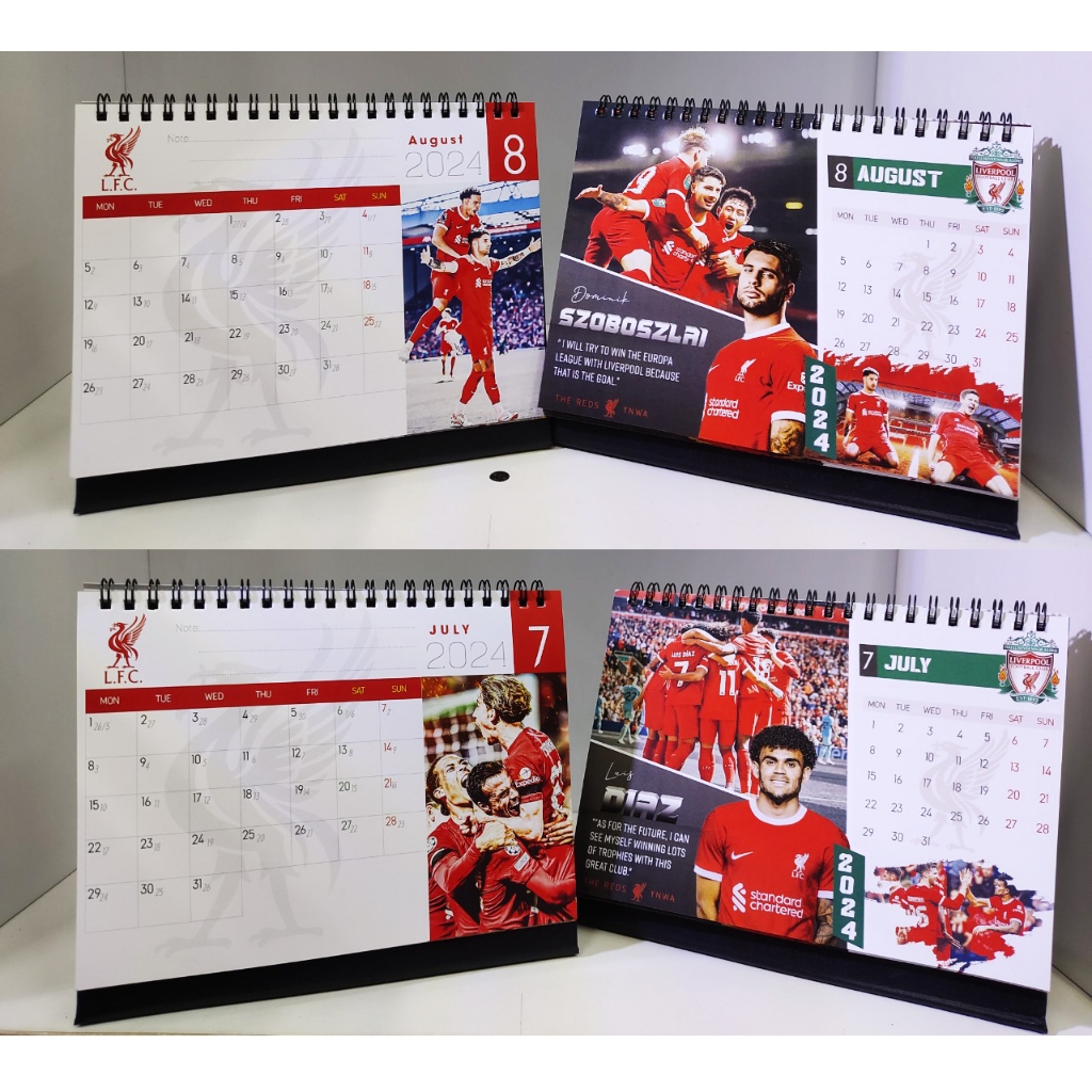 Lịch để bàn âm dương Liverpool 2024
