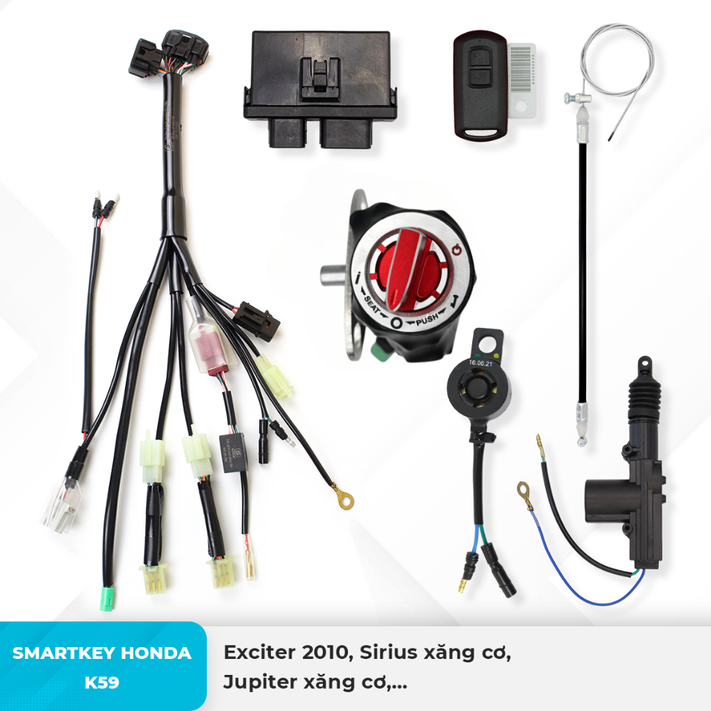 Smartkey Honda K59 - Exciter 2010, Sirius xang cơ, Jupiter xang cơ,...